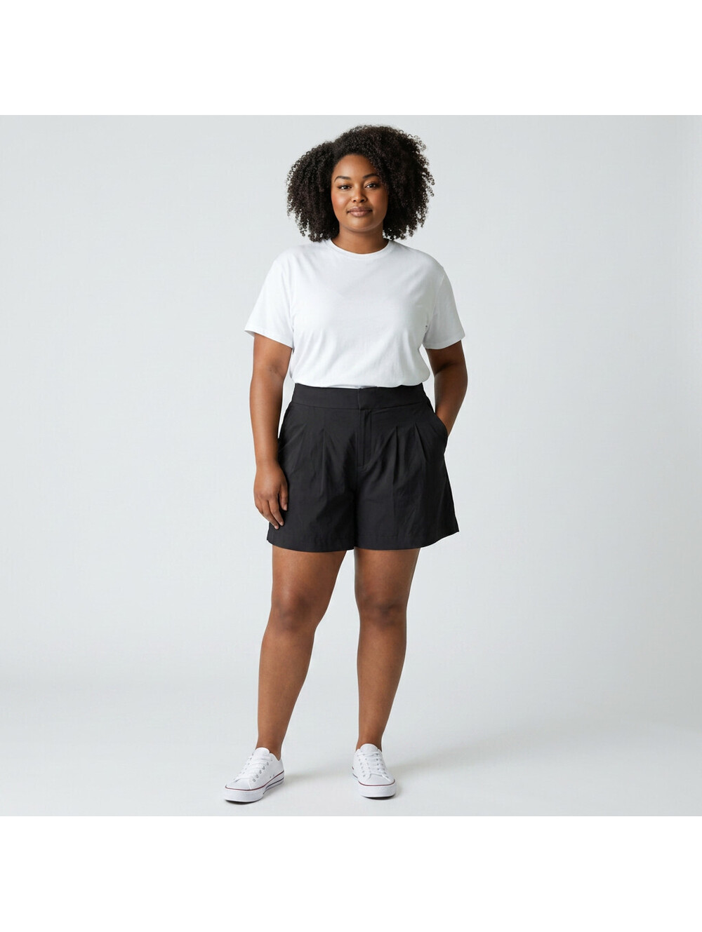New Torrid Shorts Women 20 Plus Black High Rise Pockets Rayon Casual Stretch